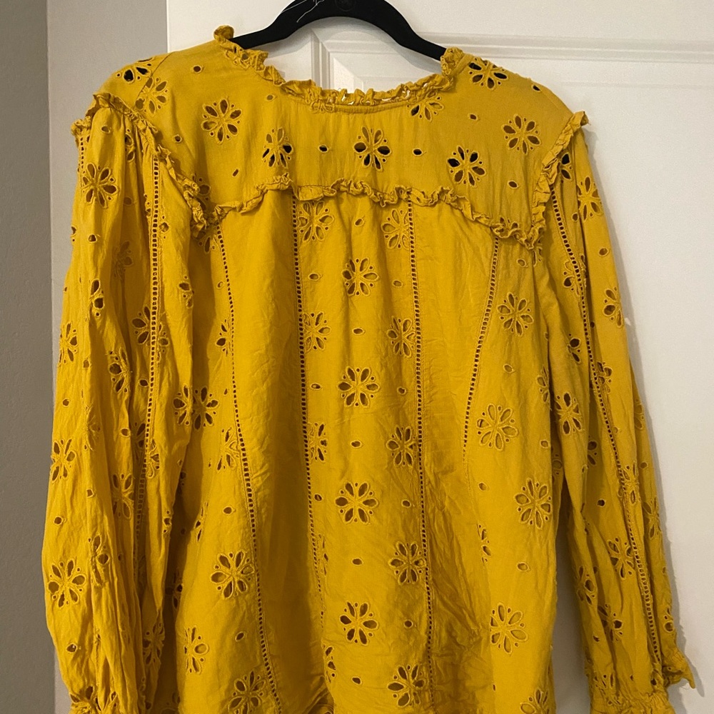 J Crew Eyelet Blouse